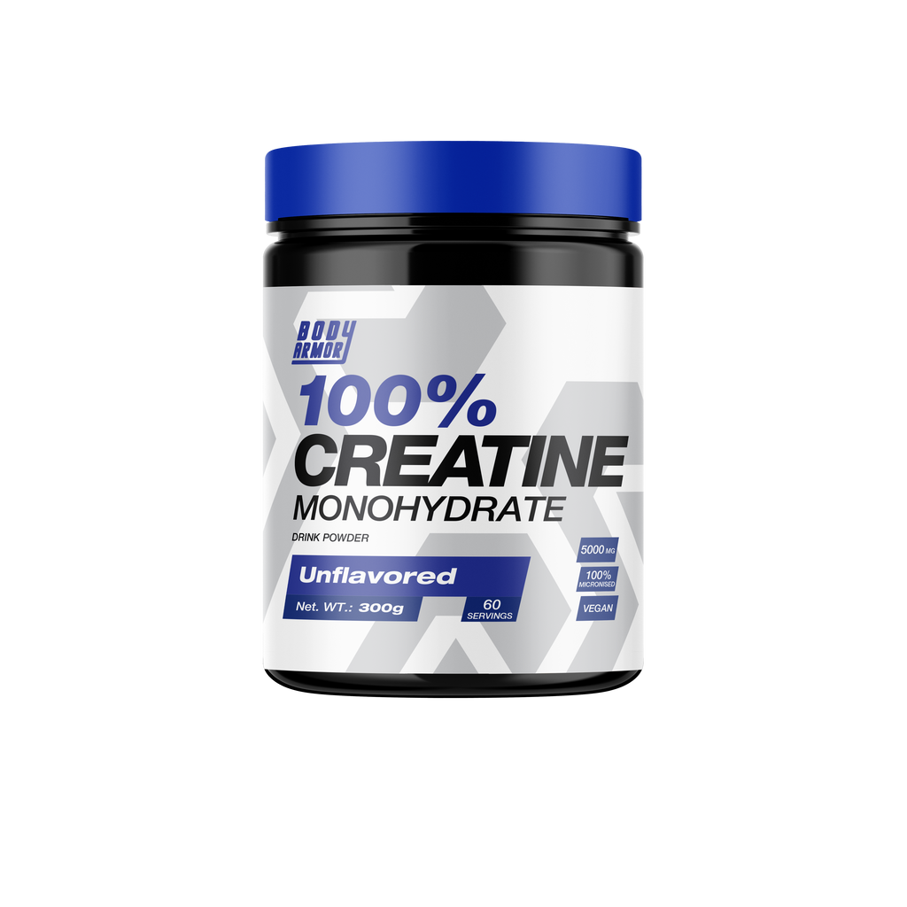 Body Armor Creatine Monohydrate 300g – Unflavored | 60 Servings | Supports Strength, Performance & Energy | Vegan-Friendly Creatine Powder