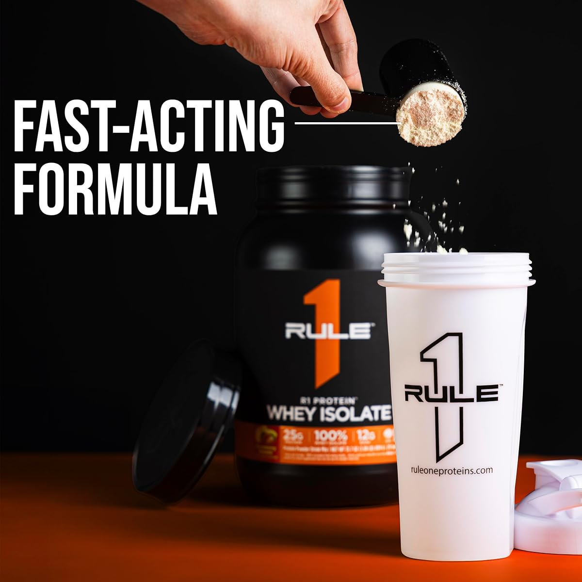 R1 Whey Blend Protein ISO – 24g Protein, 5g BCAAs, Whey Isolate, Concentrate & Hydrolysate, Fast Absorbing Sports Nutrition