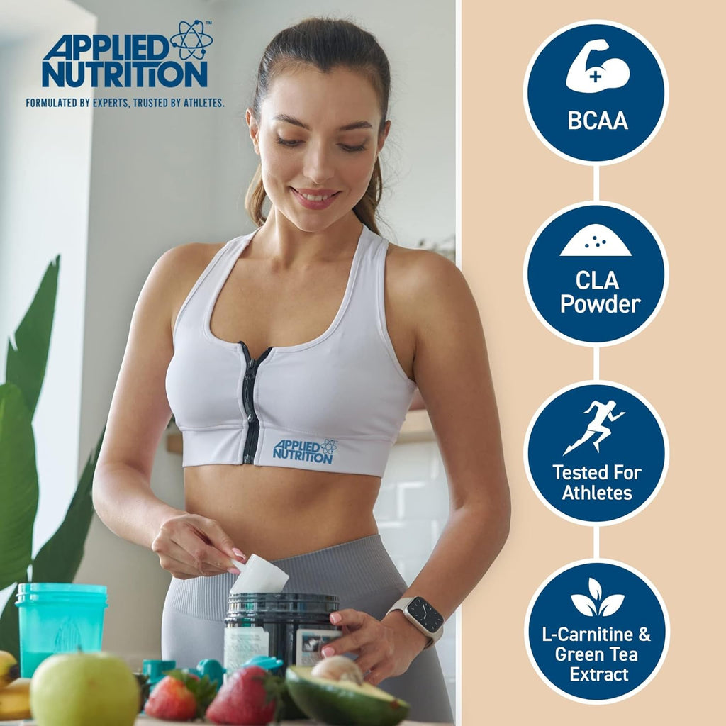 Applied Nutrition Diet Whey, Whey Protein, Low Carb and Sugar Protein Powder Supplement, with CLA, L-Carnitine, Green Tea (1.8 kg, Vanilla)