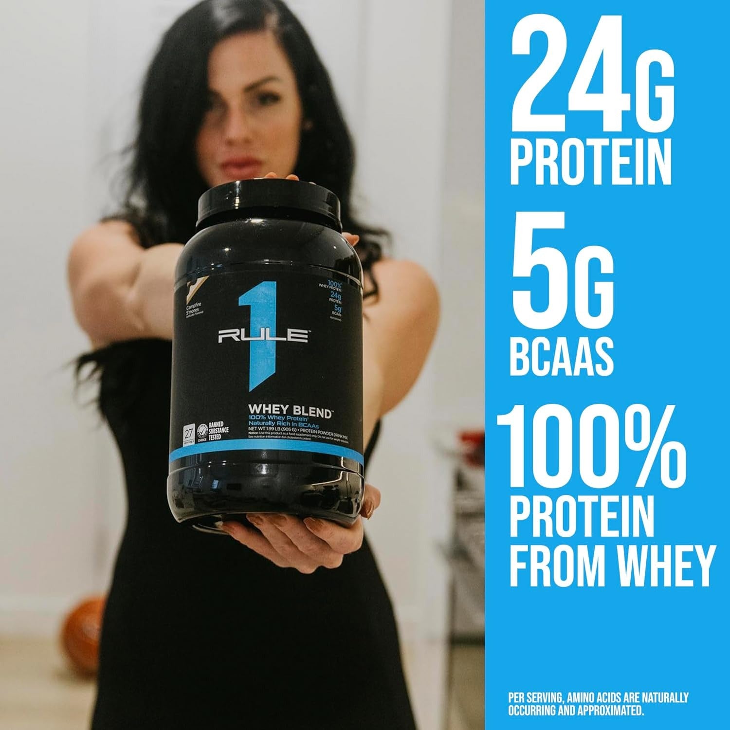 Rule1 1 Whey Blend Vanilla Ice Cream 5lbs