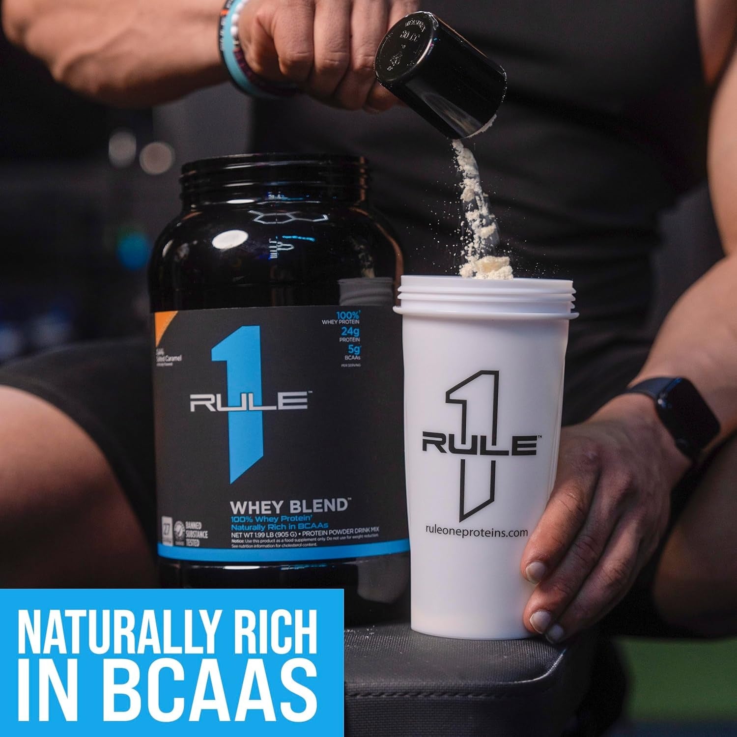 Rule1 1 Whey Blend Vanilla Ice Cream 5lbs