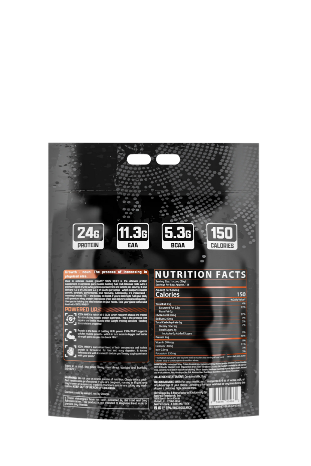 بروتين مصل اللبن الممتاز 100% لنمو العضلات واستشفائها