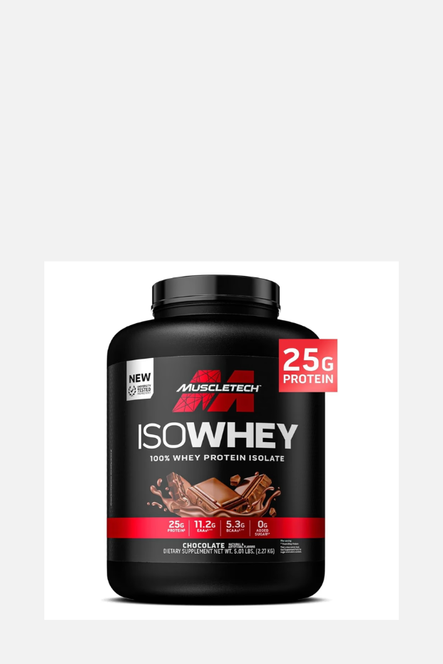 بروتين مصل اللبن المعزول 100% من MuscleTech IsoWhey بنكهة الشوكولاتة 5 أرطال