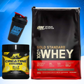 Optimum Nutrition Gold Standart Whey 10LBS+ NPL Creatine Hydra+ Shaker