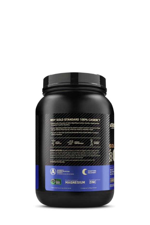 مسحوق بروتين الكازين الميسيلار من أوبتيموم نيوتريشن (ON) جولد ستاندرد 100%، 24 جرام من البروتين، 1.87 رطل، 25 حصة (850 جم) 