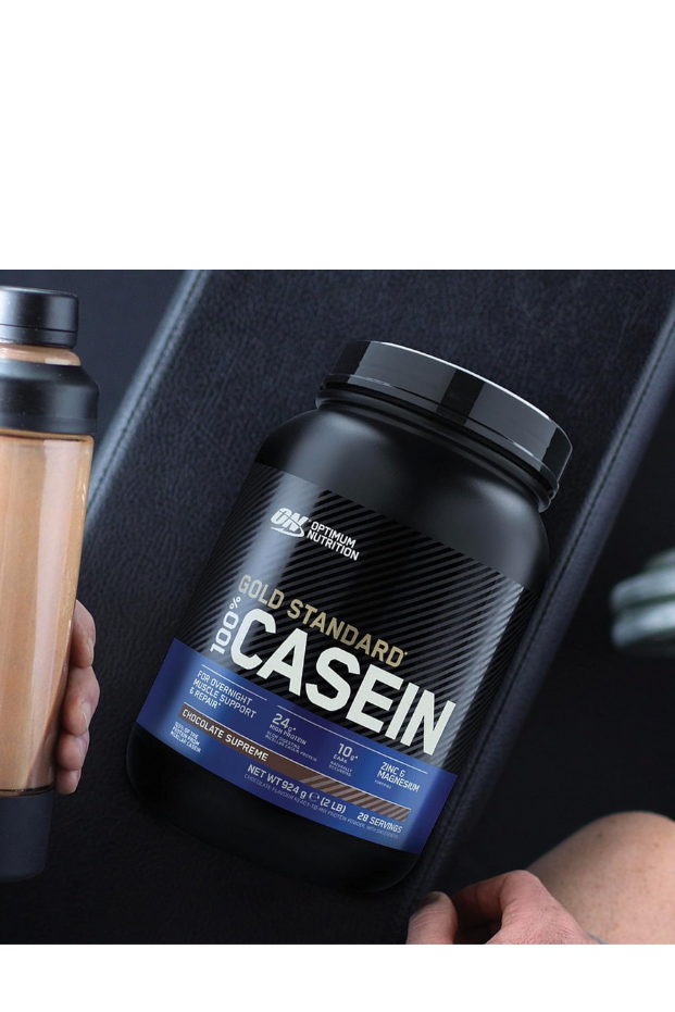 مسحوق بروتين الكازين الميسيلار من أوبتيموم نيوتريشن (ON) جولد ستاندرد 100%، 24 جرام من البروتين، 1.87 رطل، 25 حصة (850 جم) 