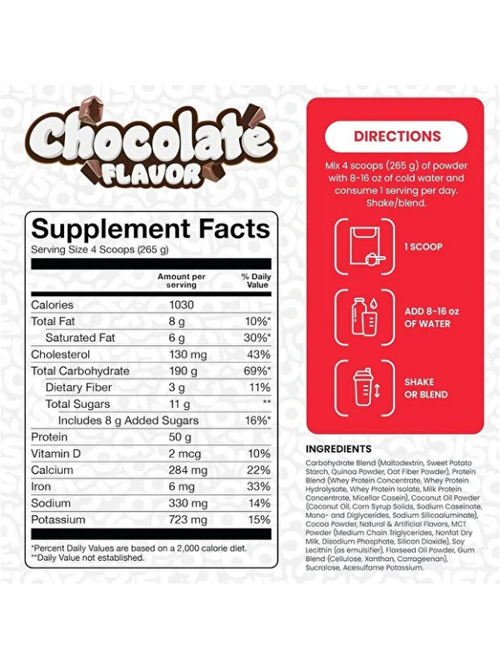 Basic Supplement Mass gainer Chocolate Flavour 6 lbs