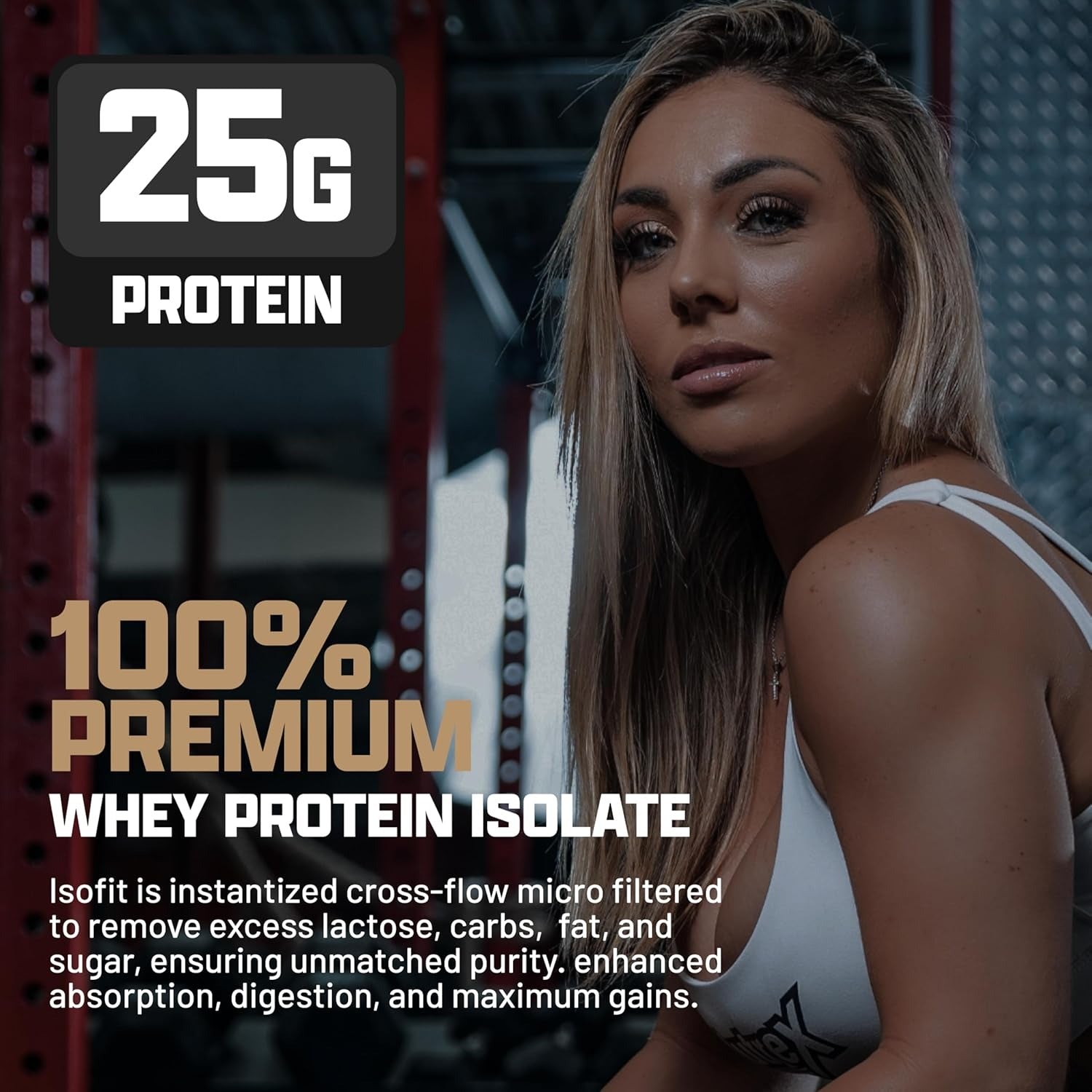 Nutrex Research IsoFit | Whey Protein Powder Instantized 100% Whey Protein Isolate | Muscle Recovery, Lactose-Free, Gluten-Free, 70 Servings | 2317g Chocolate Shake