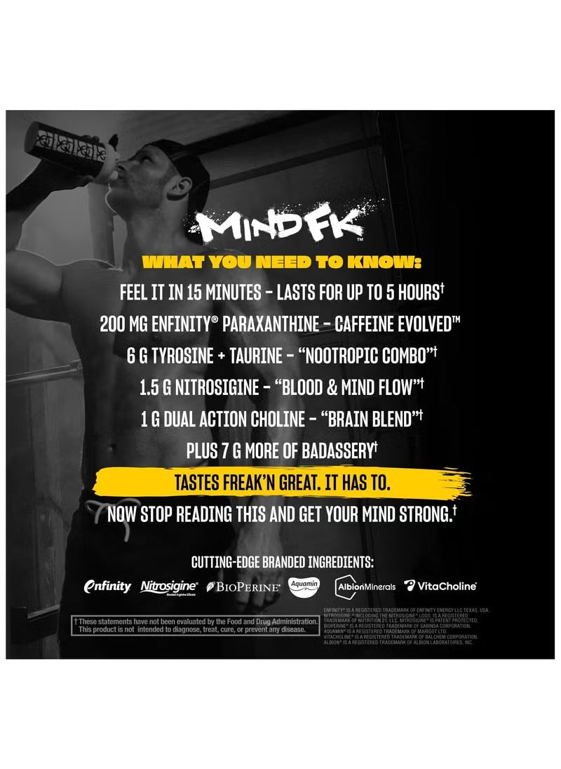 Mutant, Mind Fk, Epic Nootropic Pre Workout, 460g, Tropical Punch, 20 Servings