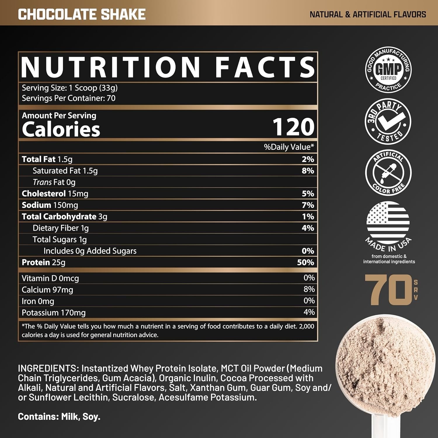 Nutrex Research IsoFit | Whey Protein Powder Instantized 100% Whey Protein Isolate | Muscle Recovery, Lactose-Free, Gluten-Free, 70 Servings | 2317g Chocolate Shake
