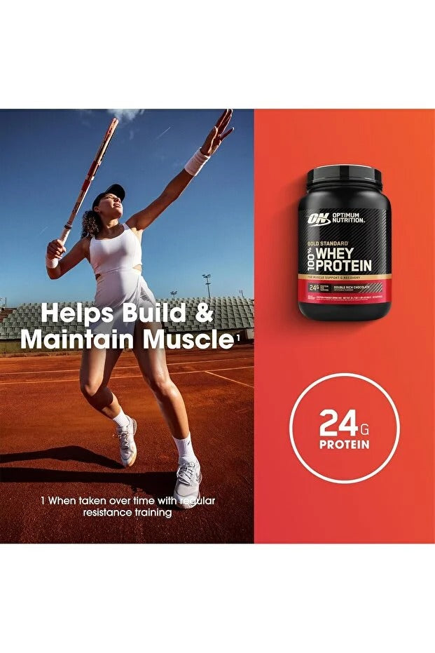 بروتين مصل اللبن الذهبي المعياري من أوبتيموم نيوترشن، بنكهة الشوكولاتة الغنية المزدوجة، 5 أرطال