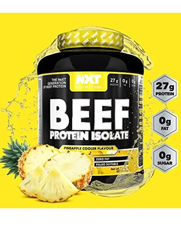 NXT Nutrition Beef Isolate, Pineapple Cooler, 4 LBS, Zero Dairy, Zero Sugar