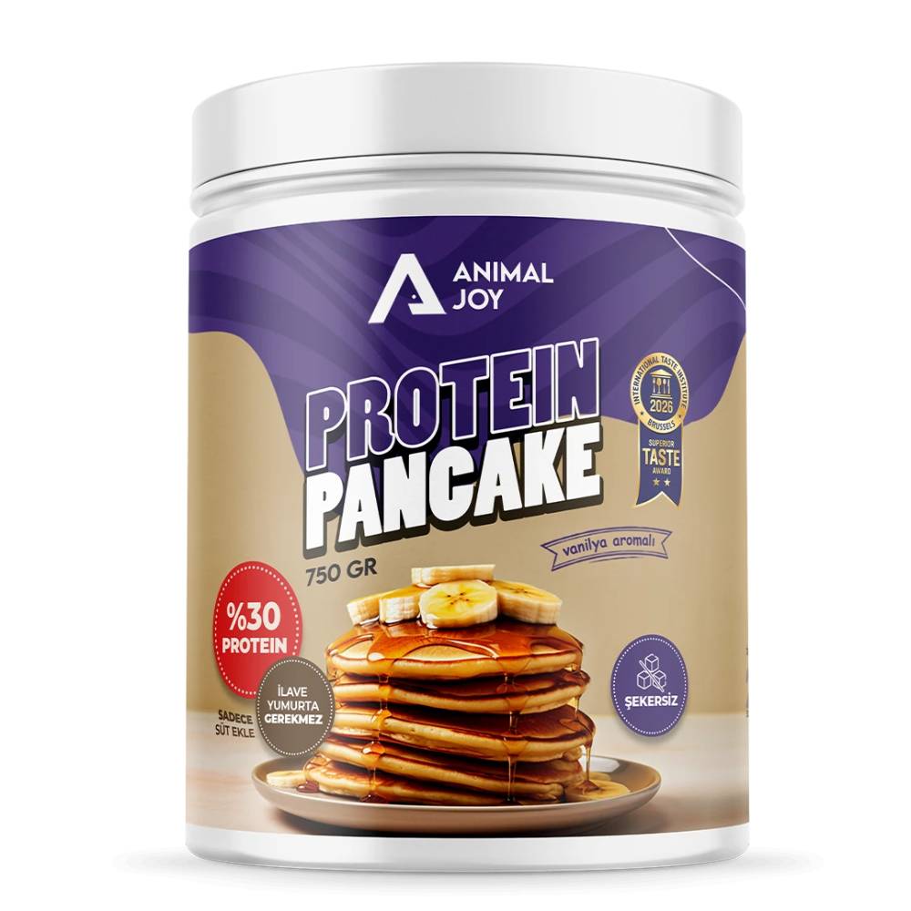 Animal Joy Protein Pancake Powder – High Protein (30%) | Zero Sugar | Whole Wheat Mix | No Eggs Required | Easy-to-Make Pancakes with Vanilla & Butter Flavor